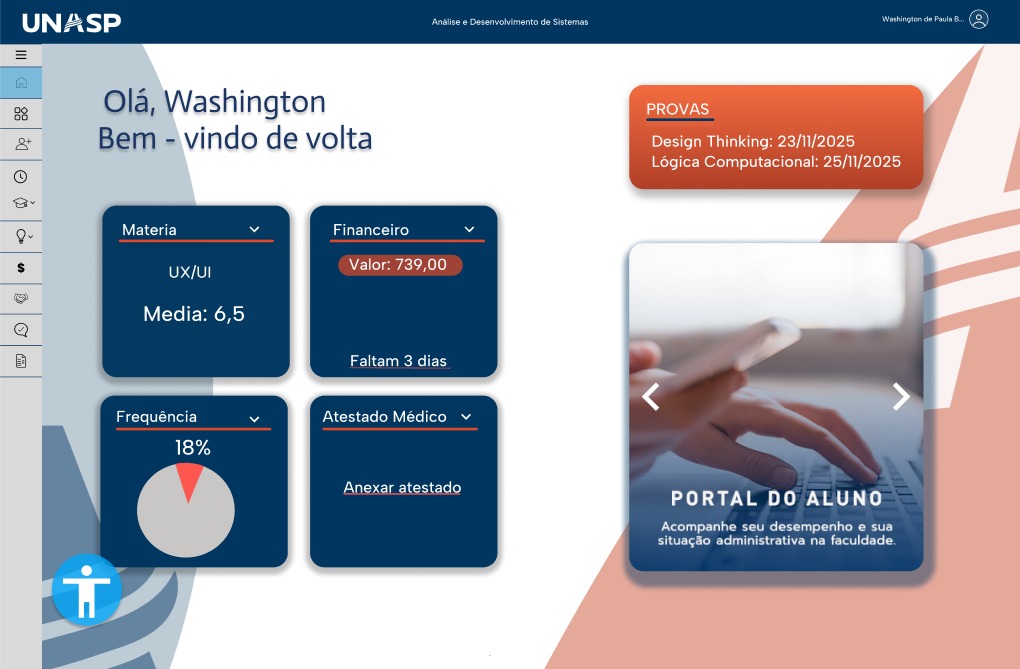 Antes e depois do portal do aluno